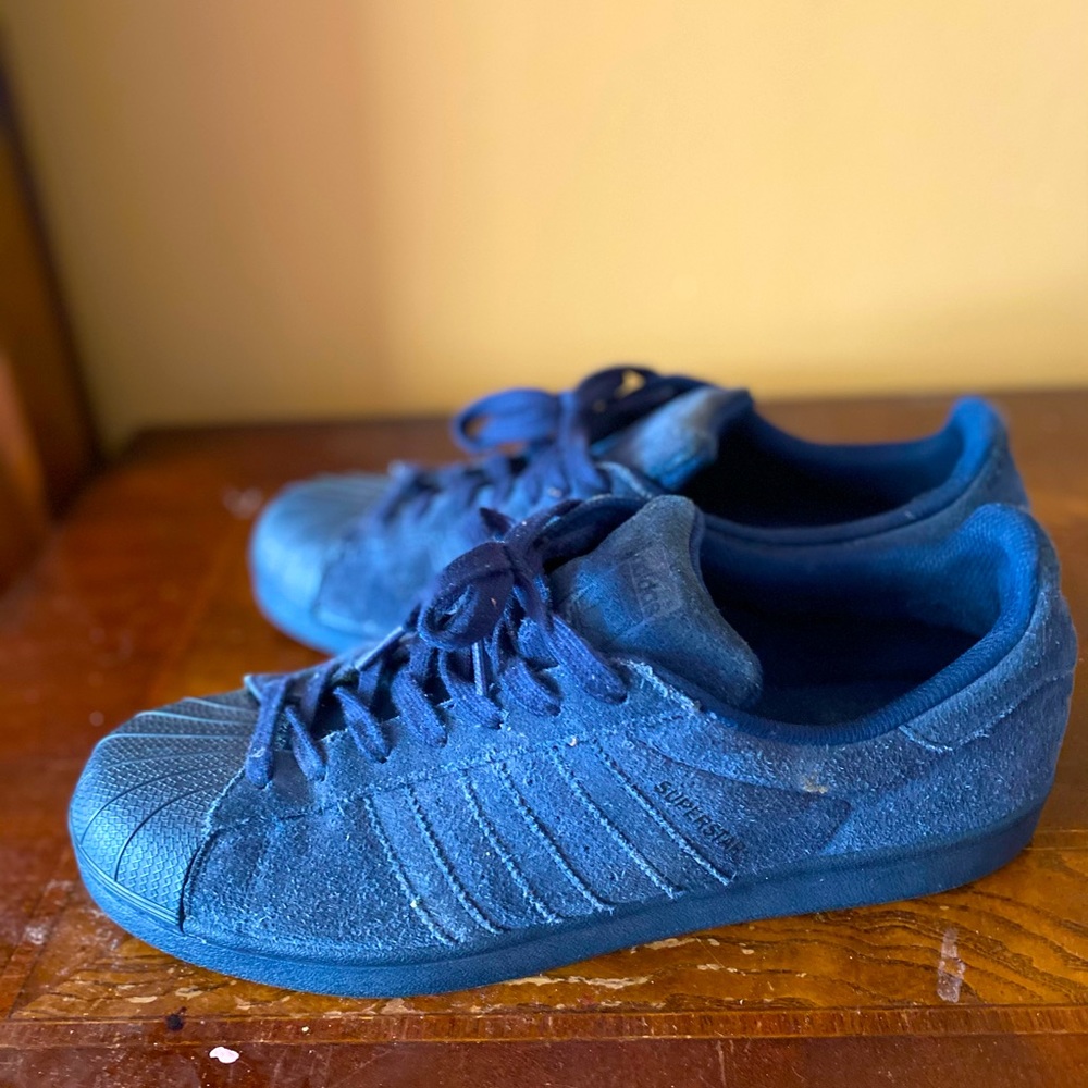 Original Adidas Superstar Trainers - Navy Blue
